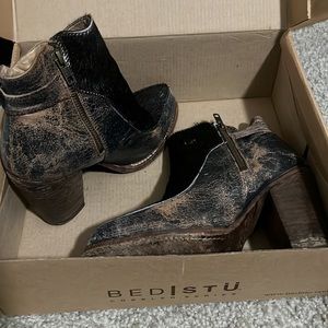 Bed|Stu Isla Black Hair Bootie